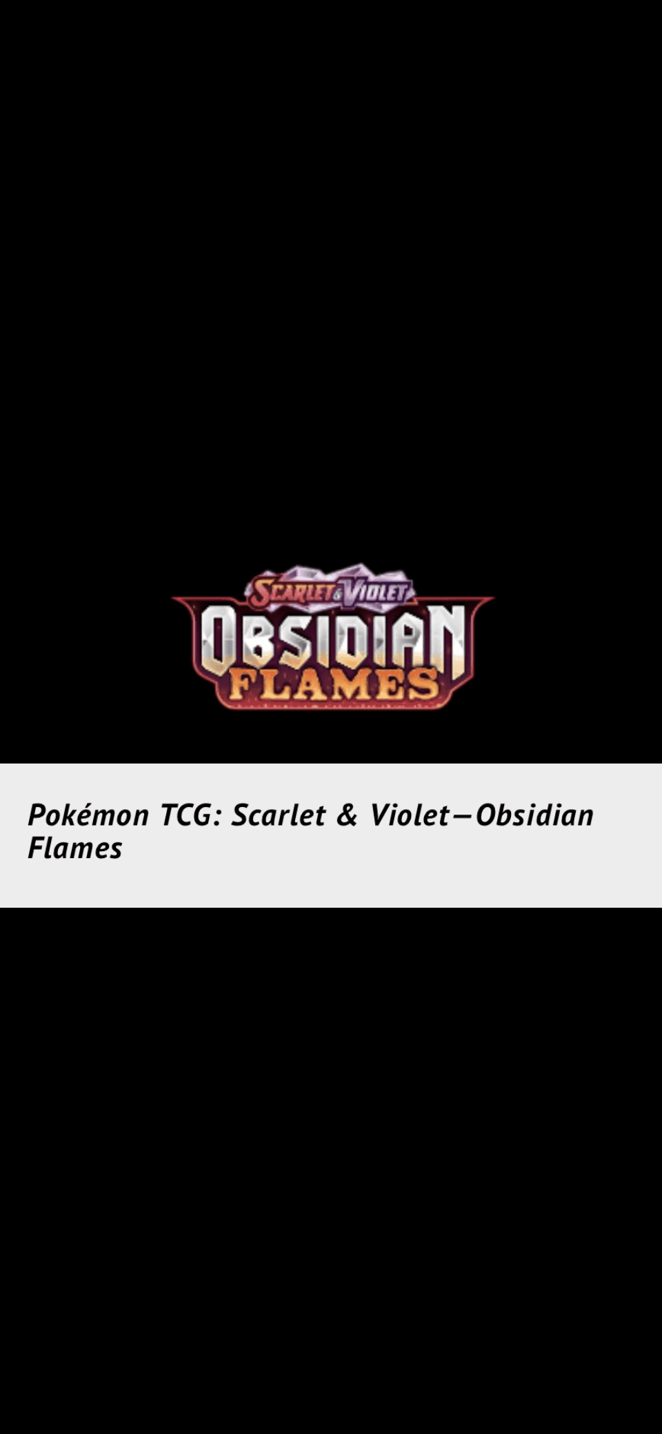 Obsidian Flames set logo