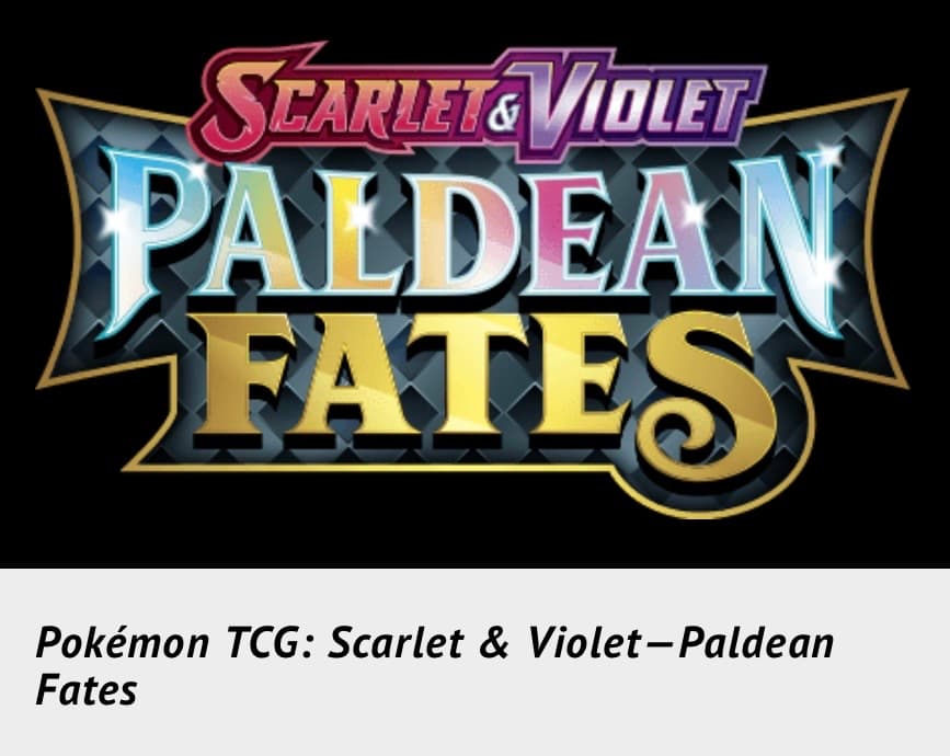 Paldean Fates set logo