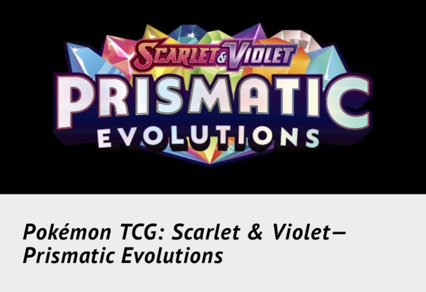 Prismatic Evolutions set logo