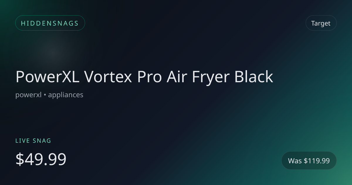 PowerXL Vortex Pro Air Fryer Black