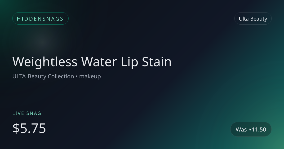 Weightless Water Lip Stain