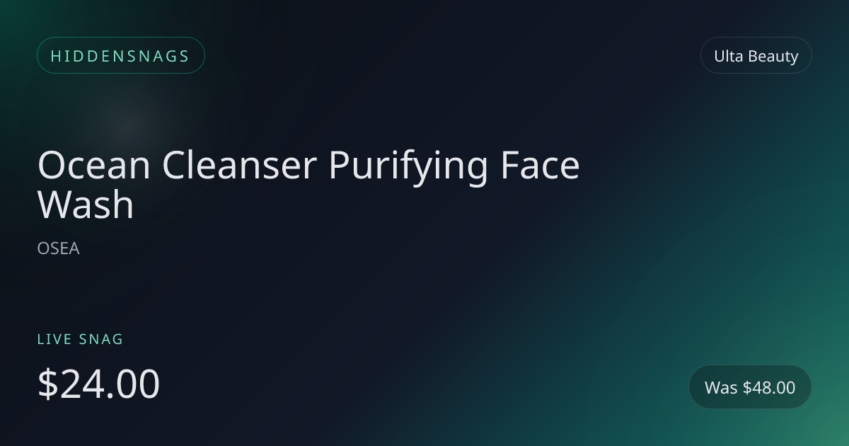 Ocean Cleanser Purifying Face Wash