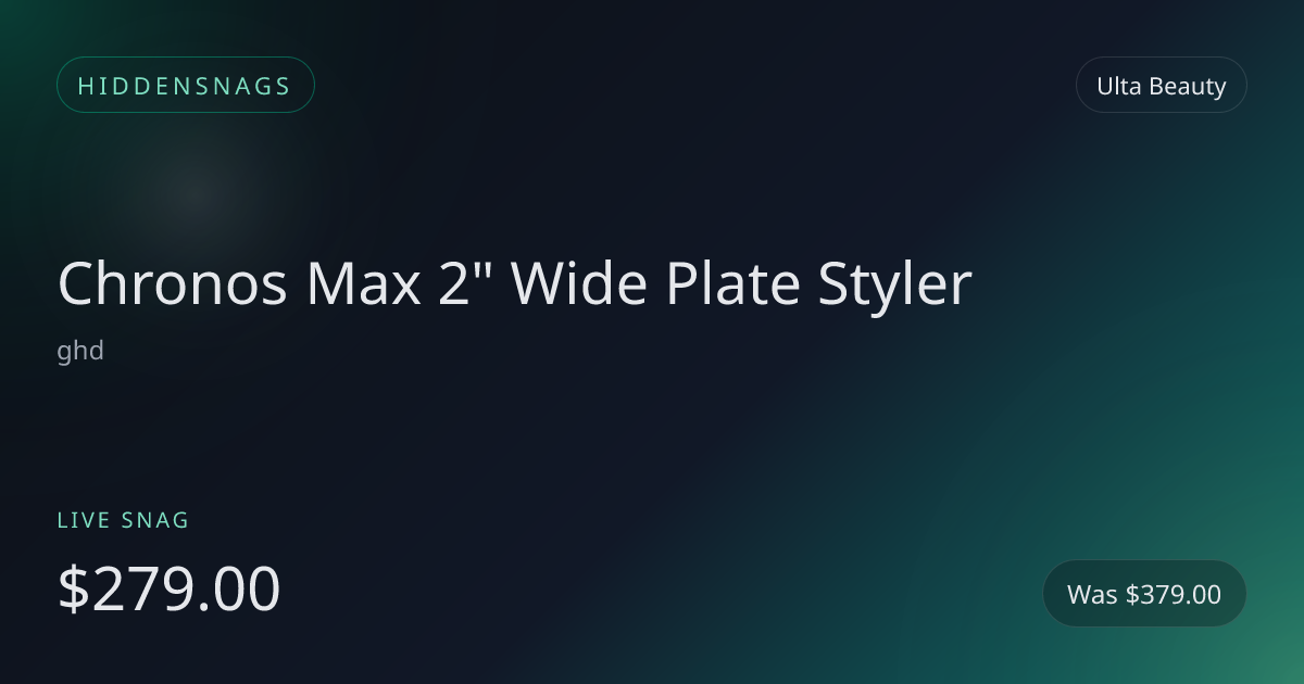 Chronos Max 2" Wide Plate Styler