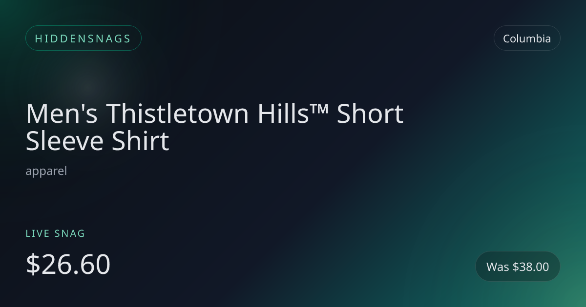 Men's Thistletown Hills™ Short Sleeve Shirt