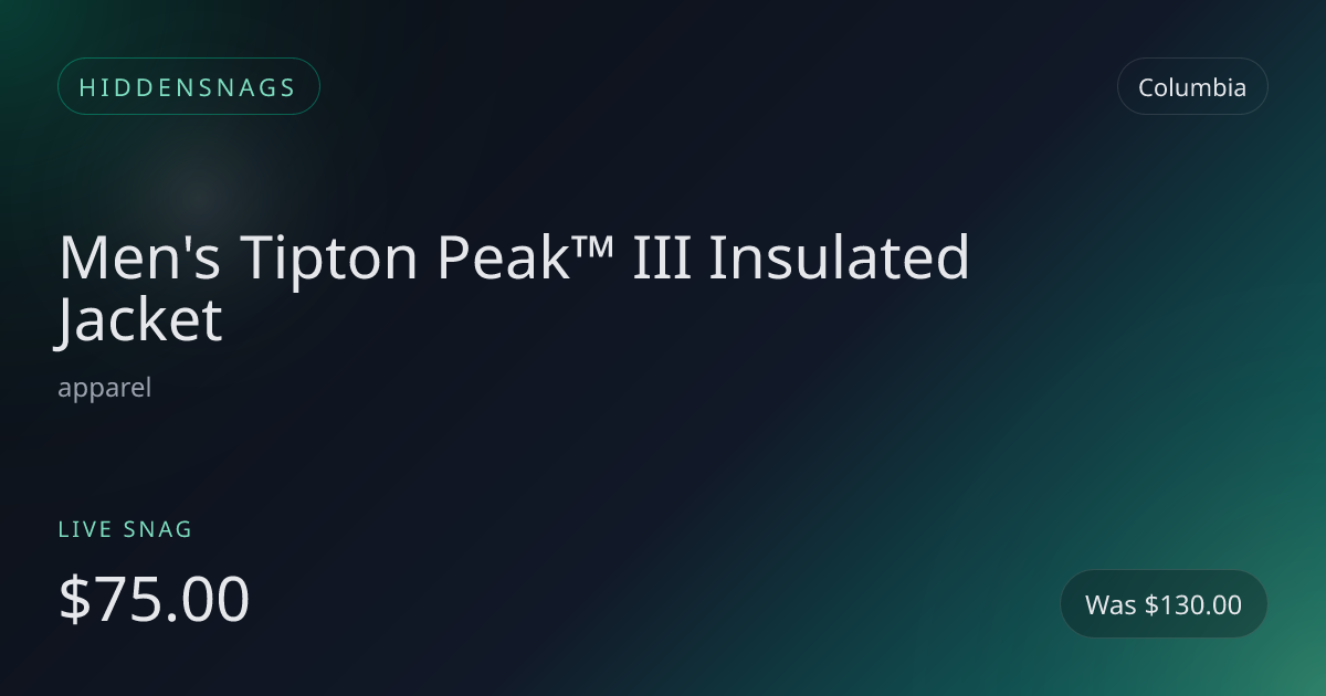 Men's Tipton Peak™ III Insulated Jacket