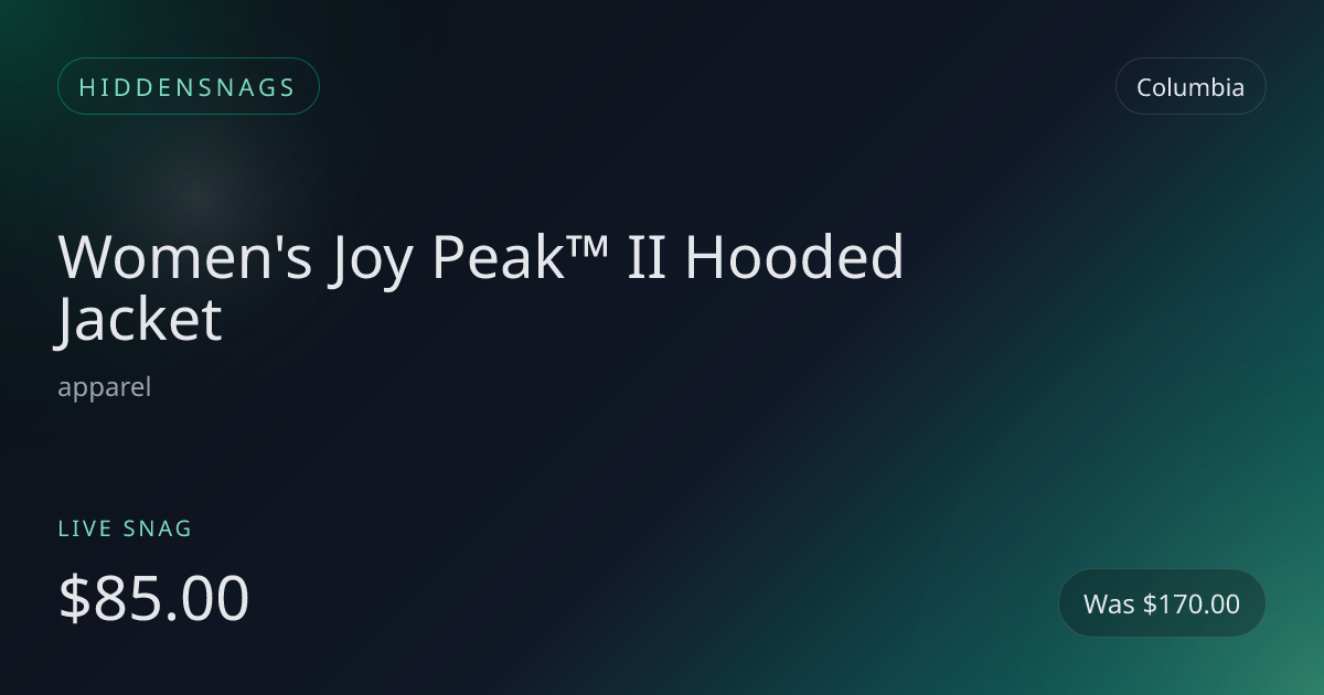 Women's Joy Peak™ II Hooded Jacket