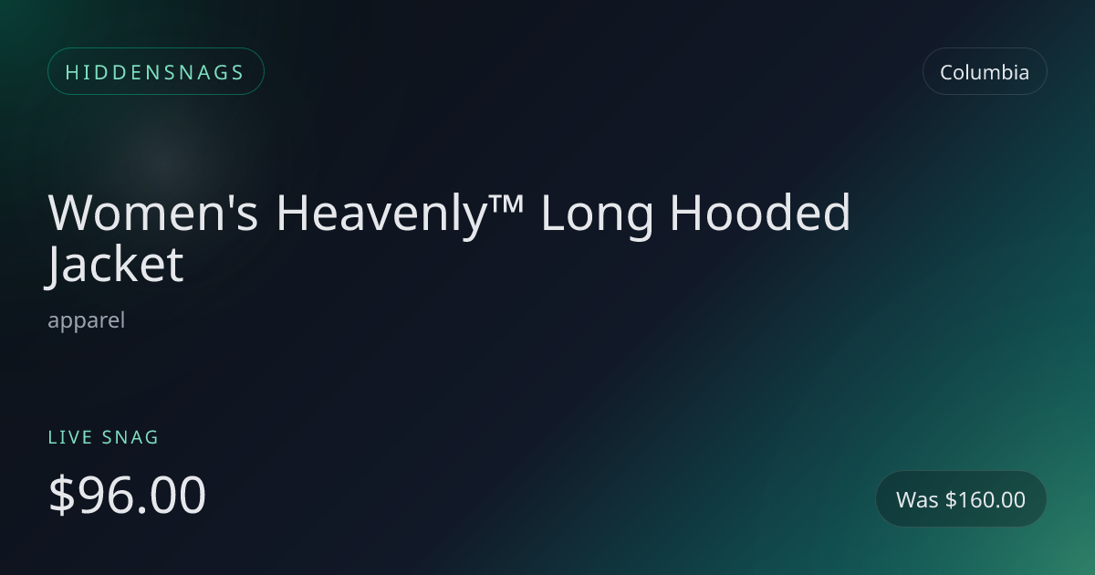 Women's Heavenly™ Long Hooded Jacket