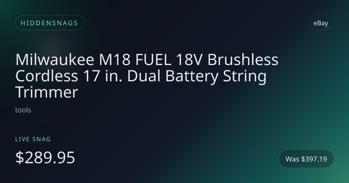 Milwaukee M18 FUEL 18V Brushless Cordless 17 in. Dual Battery String Trimmer