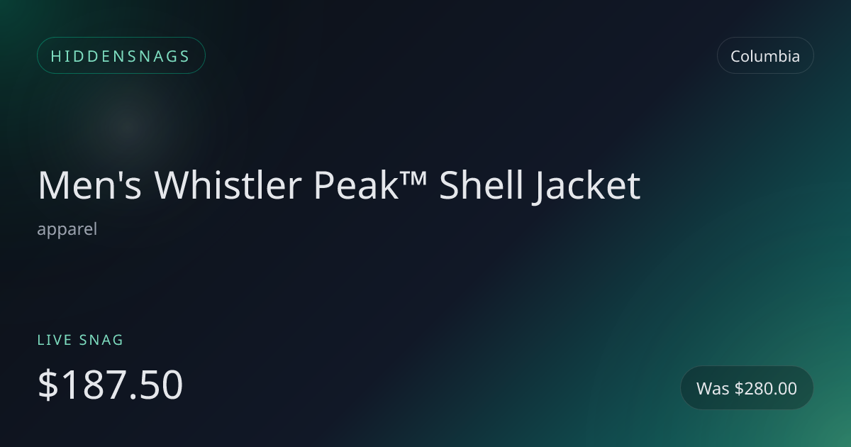 Men's Whistler Peak™ Shell Jacket