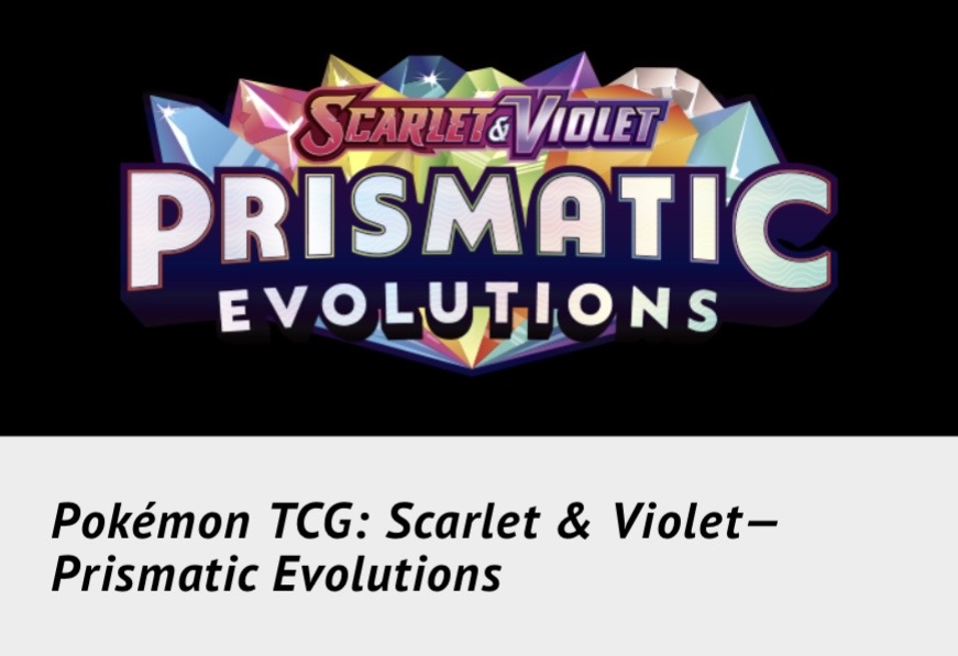 Prismatic Evolutions set logo